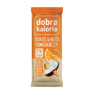 Baton kokos i pomarańcza 35 g Kubara Dobra Kaloria