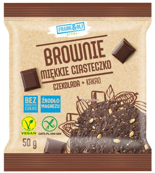 .Ciasteczko Brownie Czekolada i kakao 50 g FRANK&OLI.