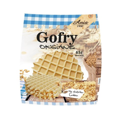 ANIA Gofry owsiane bez cukru 65g