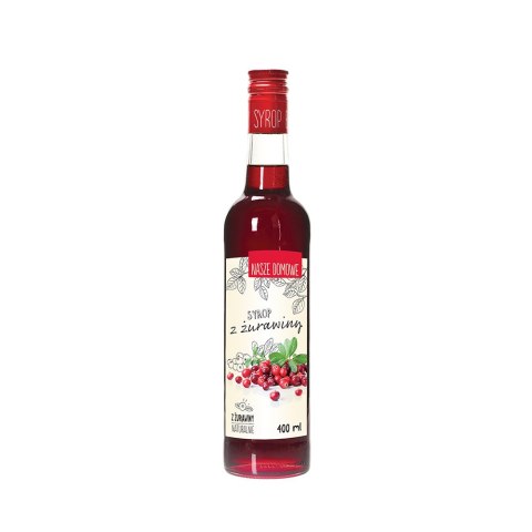 Syrop z żurawiny 400 ml Premium Rosa.