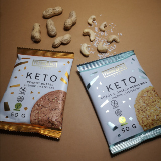 Keto Miękkie Ciasteczko Kokos Orzech Nerkowca 50g Frank&Oli