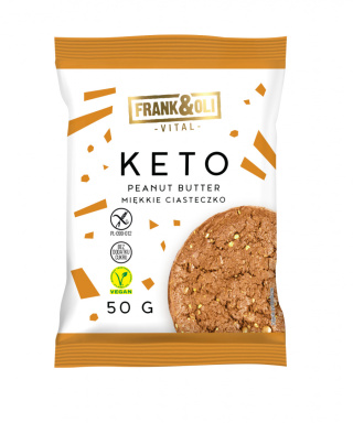 Keto Miękkie Ciasteczko Peanut Butter 50g FrankOli