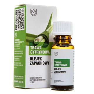 Olejek zapachowy Trawa Cytrynowa 12ml - Naturalne Aromaty.