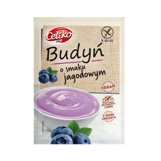 Budyń o smaku jagodowym bezglutenowy 40 g Celiko