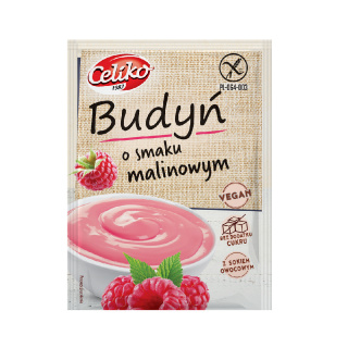 Budyń o smaku malinowym bezglutenowy 40 g Celiko