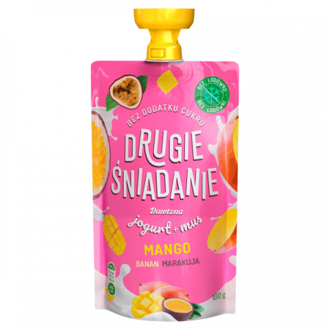 DAWTONA Drugie śniadanie Jogurt + mus mango banan marakuja 100 g