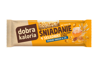 DOBRA KALORIA BATON ŚNIADANIOWY PRAŻONE ORZESZKI & SÓL - 35 G