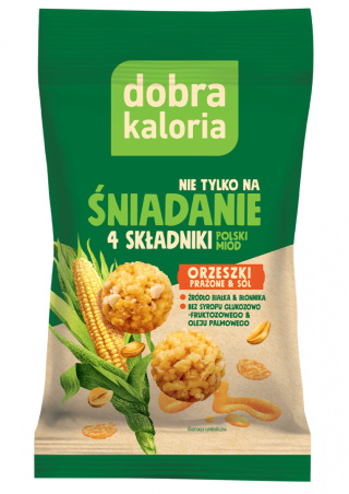 DOBRA KALORIA KULKI ŚNIADANIOWE PRAŻONE ORZESZKI & SÓL - 32 G