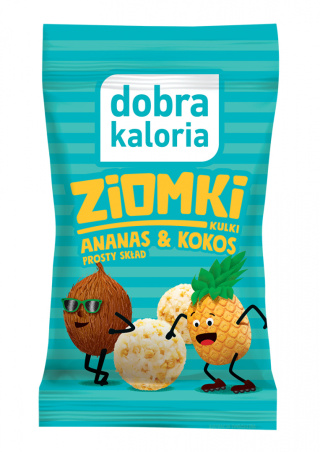 DOBRA KALORIA KULKI ZIOMKI ANANAS & KOKOS - 24 G