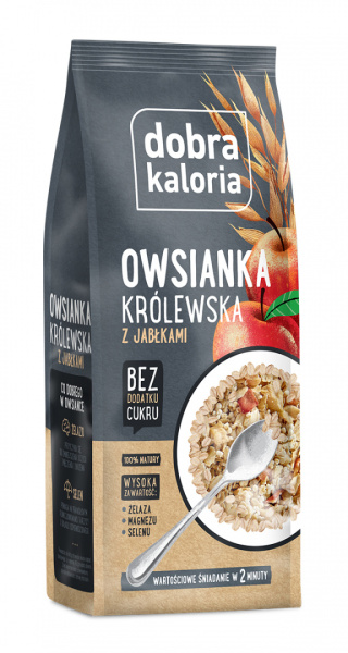 Dobra Kaloria Owsianka królewska z jabłkami 320g