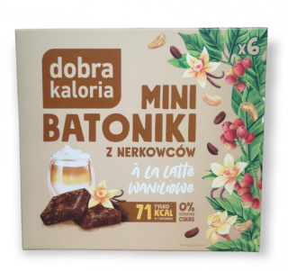 Dobra Kaloria mini batony owocowo-orzechowe o smaku latte 102g