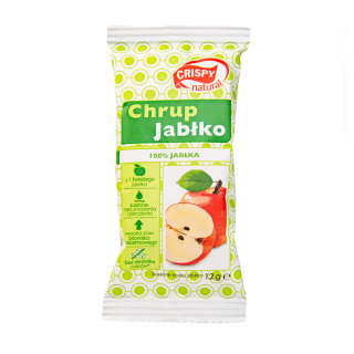 Jabłko suszone / kostka Naturalne suszone chipsy CRISPY NATURAL 12g