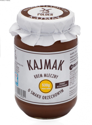 KAJMAK KREM MLECZNY ORZECHOWY 530G ( POLDER )