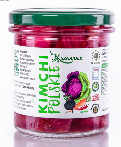 KIMCHI ŁAGODNE OD SZNAJDERÓW 300ML M. SZNAJDER