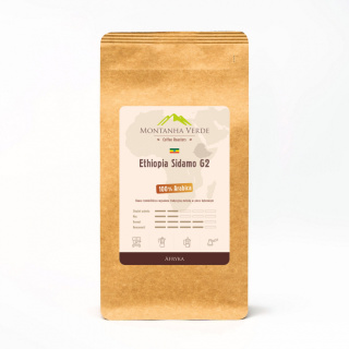 Kawa ziarnista Ethiopia Sidamo G2 1000g/1kg Montanha Verde