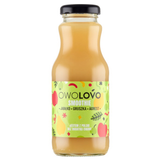 OWOLOVO SMOOTHIE GRUSZKA – AGREST 250ml BUTELKA