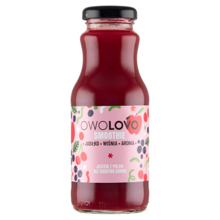 OWOLOVO SMOOTHIE WIŚNIA – ARONIA 250ml BUTELKA