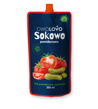 OWOLOVO SOKOWO SOK POMIDOROWO-OGÓRKOWY 250ml