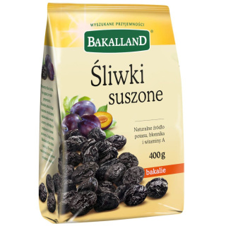 BAKALLAND ŚLIWKI KALIFORNIJSKIE SUSZONE 400G