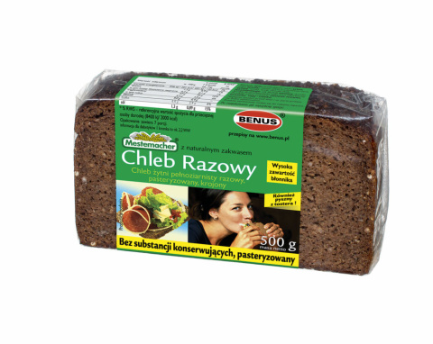 BENUS CHLEB RAZOWY 500G