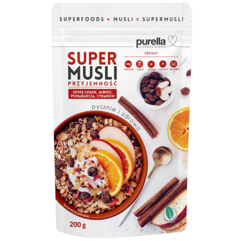 PURELLA SUPERFOODS SUPERMUSLI Przyjemność 200g