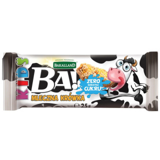 BAKALLAND BATON DLA DZIECI BA! KIDS! KRÓWKA - 25G Batonik