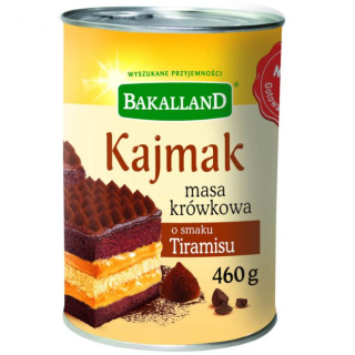 BAKALLAND MASA KRÓWKOWA KAJMAK O SMAKU TIRAMISU - 460G