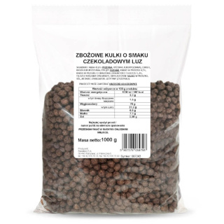 BAKALLAND PŁATKI KULKI KAKAOWE - 1KG 100g