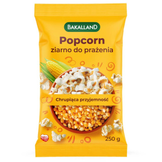 BAKALLAND POPCORN KUKURYDZA DO PRAŻENIA - 250G