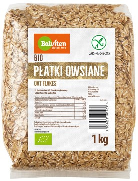 BALVITEN BIO Płatki owsiane 1kg bezglutenowe