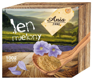 BIO Len mielony 100g