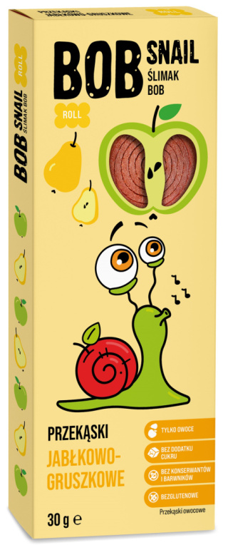 BOB SNAIL Przekąska jabłkowo-gruszkowa 30g