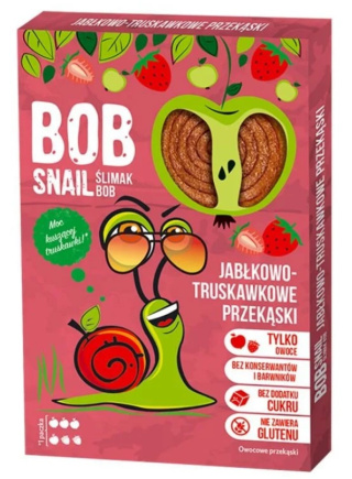 BOB SNAIL Przekąska jabłkowo-truskawkowa 60g