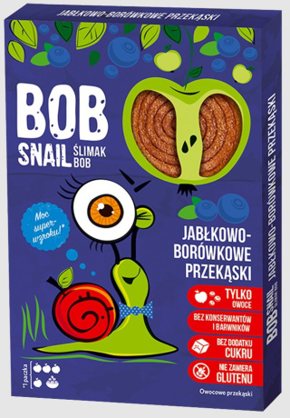 BOB SNAIL Przekąska jabłkowo-borówkowa 60g