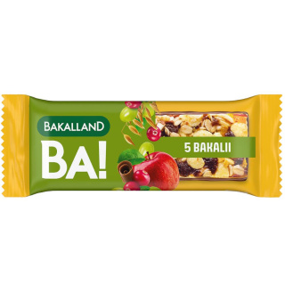 Baton zbożowy Bakalland BA! 5 bakalii 40G Batonik