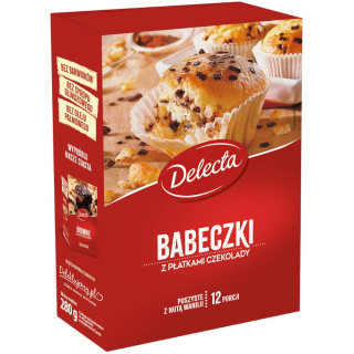 DELECTA BABECZKI Z PŁATKAMI CZEKOLADY - 280G