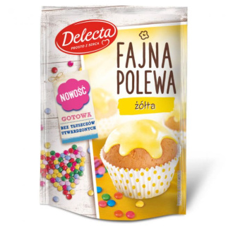 DELECTA FAJNA POLEWA ŻÓŁTA 80G