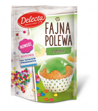 DELECTA FAJNA POLEWA ZIELONA 80G