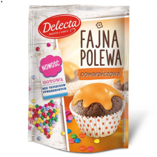 DELECTA FAJNA POLEWA POMARAŃCZOWA 80G