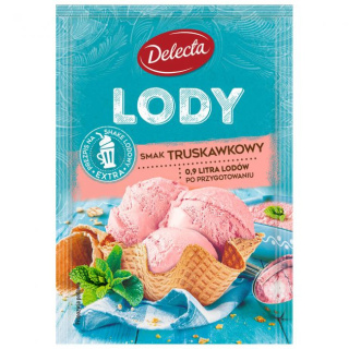 DELECTA LODY O SMAKU TRUSKAWKOWYM 57G