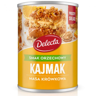 DELECTA MASA KRÓWKOWA KAJMAK ORZECHOWY 400G