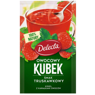 DELECTA OWOCOWY KUBEK KISIEL TRUSKAWKOWY - 30G