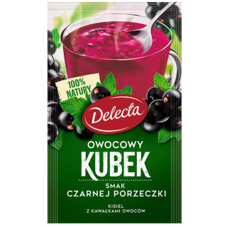 DELECTA OWOCOWY KUBEK KISIEL CZARNA PORZECZKA - 30G