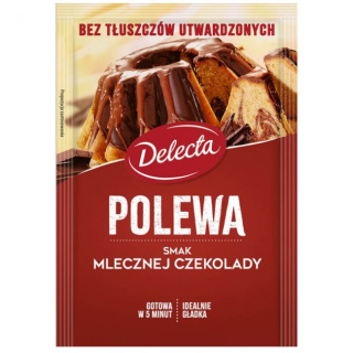 DELECTA POLEWA O SMAKU MLECZNEJ CZEKOLADY - 100G