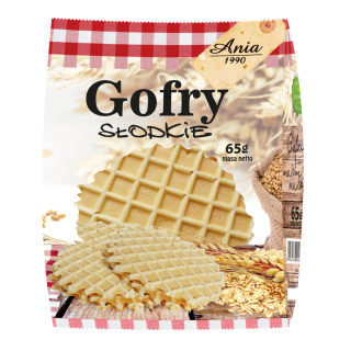 ANIA Gofry wafle pszenne słodkie 65g