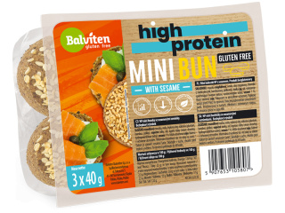 Mini bułeczki z sezamem High Protein 3x40g bezglutenowe