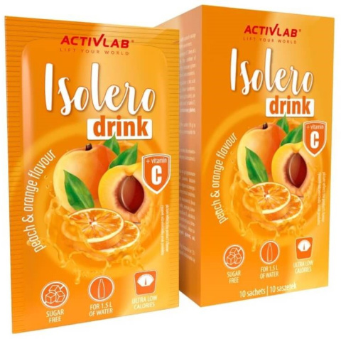 ACTIVLAB ISOLERO DRINK napój w proszku BRZOSKWINIA POMARAŃCZA 10g