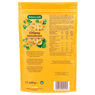 BAKALLAND Chipsy bananowe 200g