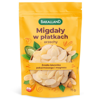 BAKALLAND MIGDAŁY W PŁATKACH 75G