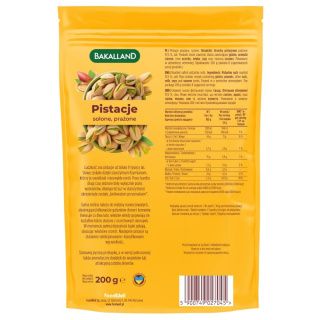 BAKALLAND PISTACJE PRAŻONE - 200G